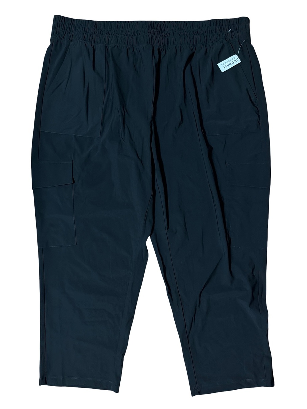 Old Navy Women's Black Tapered Pull-On Cargo Joggers- Size 3X